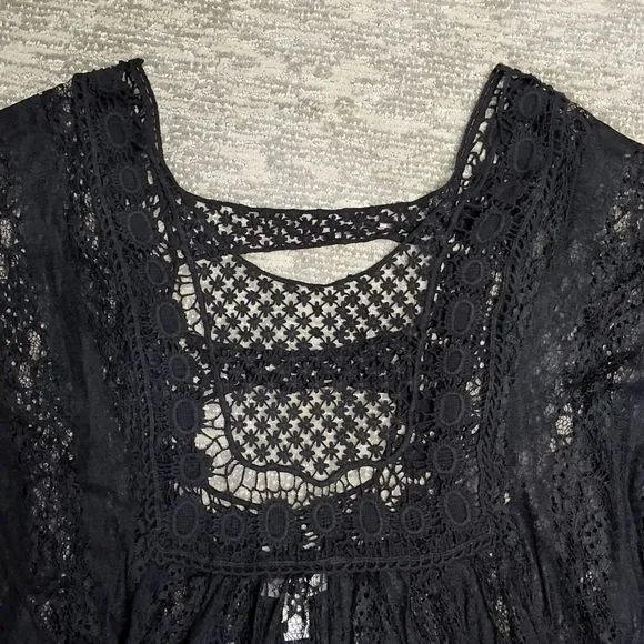 Cato brand black lace tunic - Picture 6 of 9